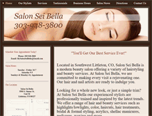 Tablet Screenshot of mysalonseibella.com